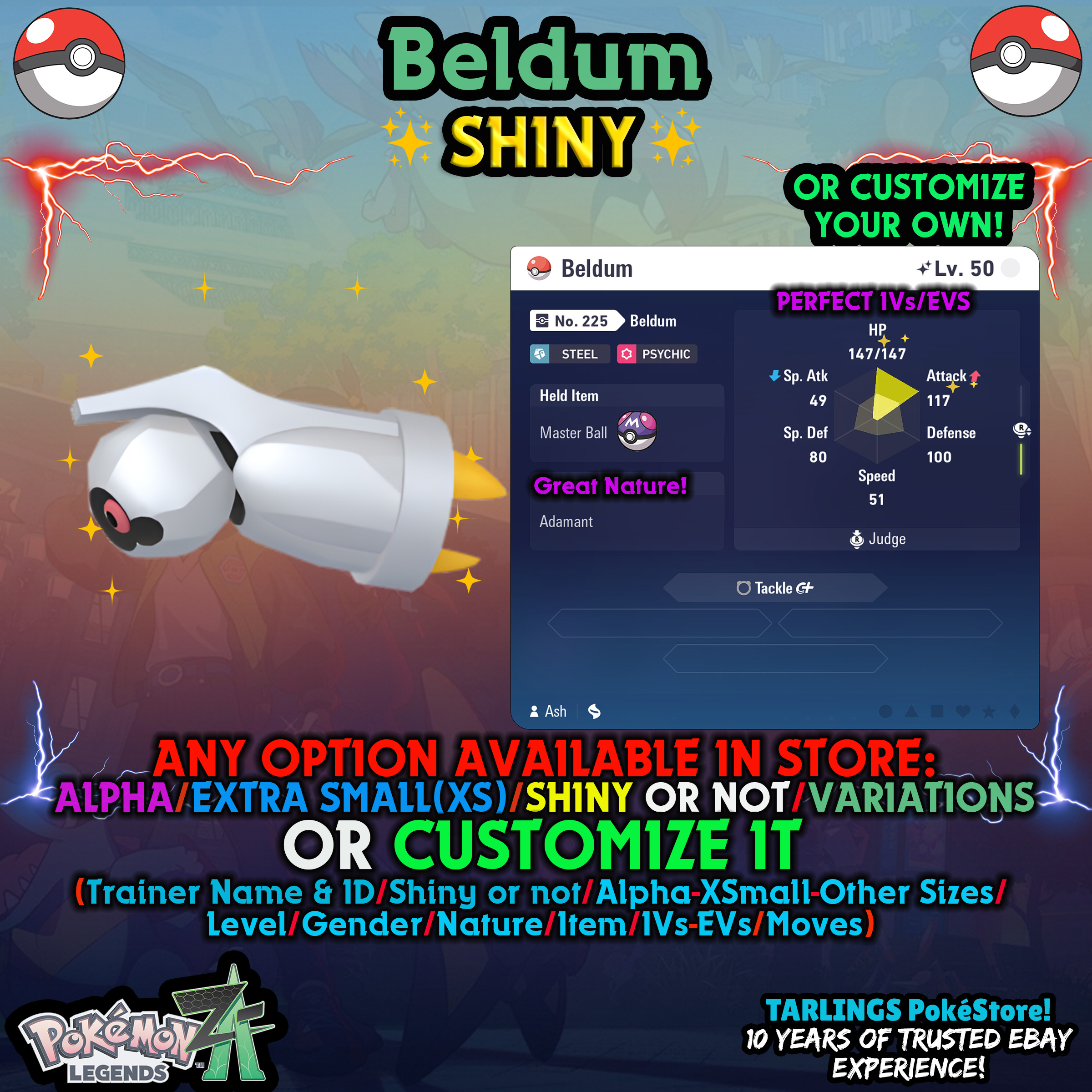 Pokemon Go &ndash; Beldum Lucido (Shiny) &ndash; Scambio Non Registrato