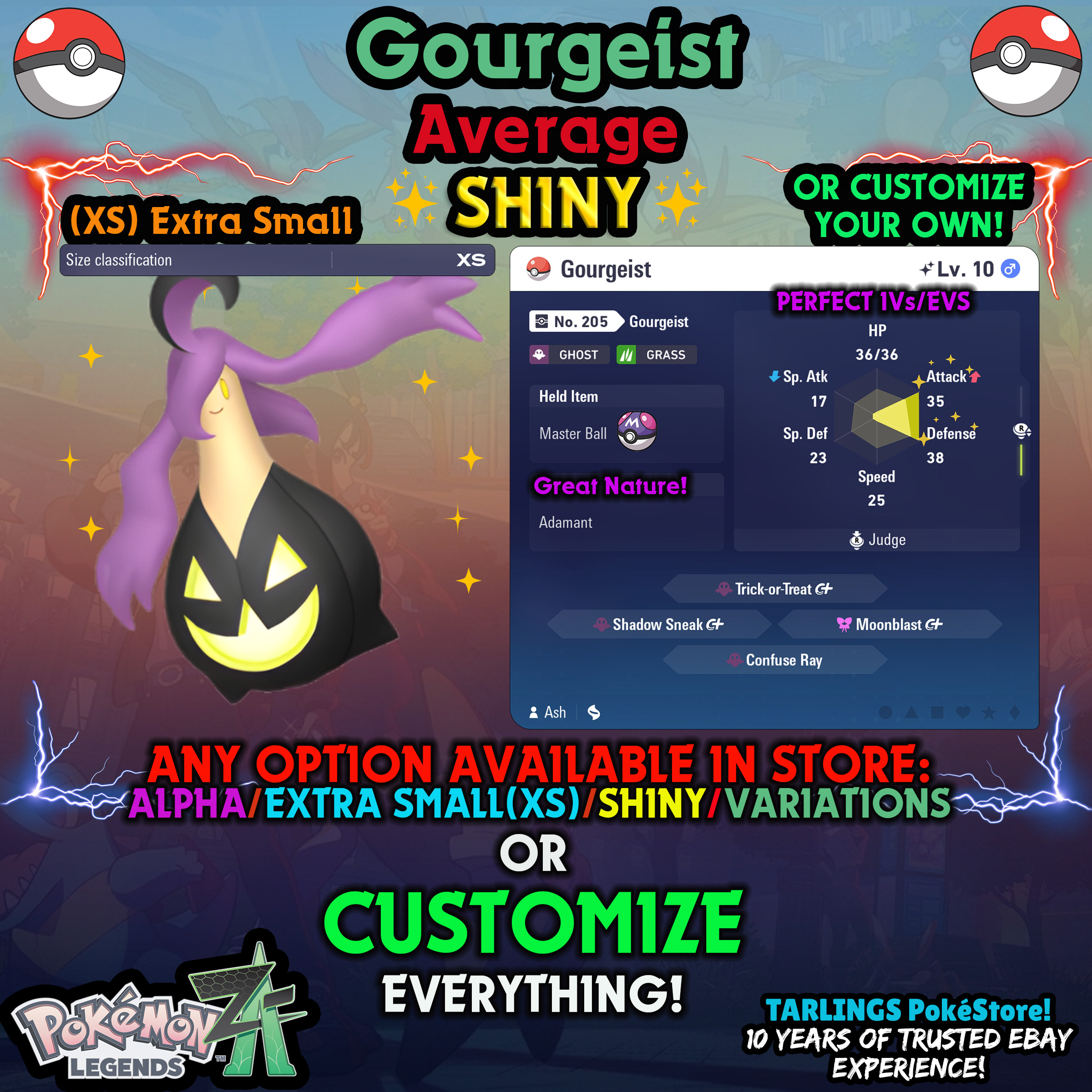 Pokemon Legends ZA π (XS) EXTRA SMALL - LOW LEVELS - SHINY β¨ IVs/Evs/CUSTOMS β¨ - Picture 136 of 146