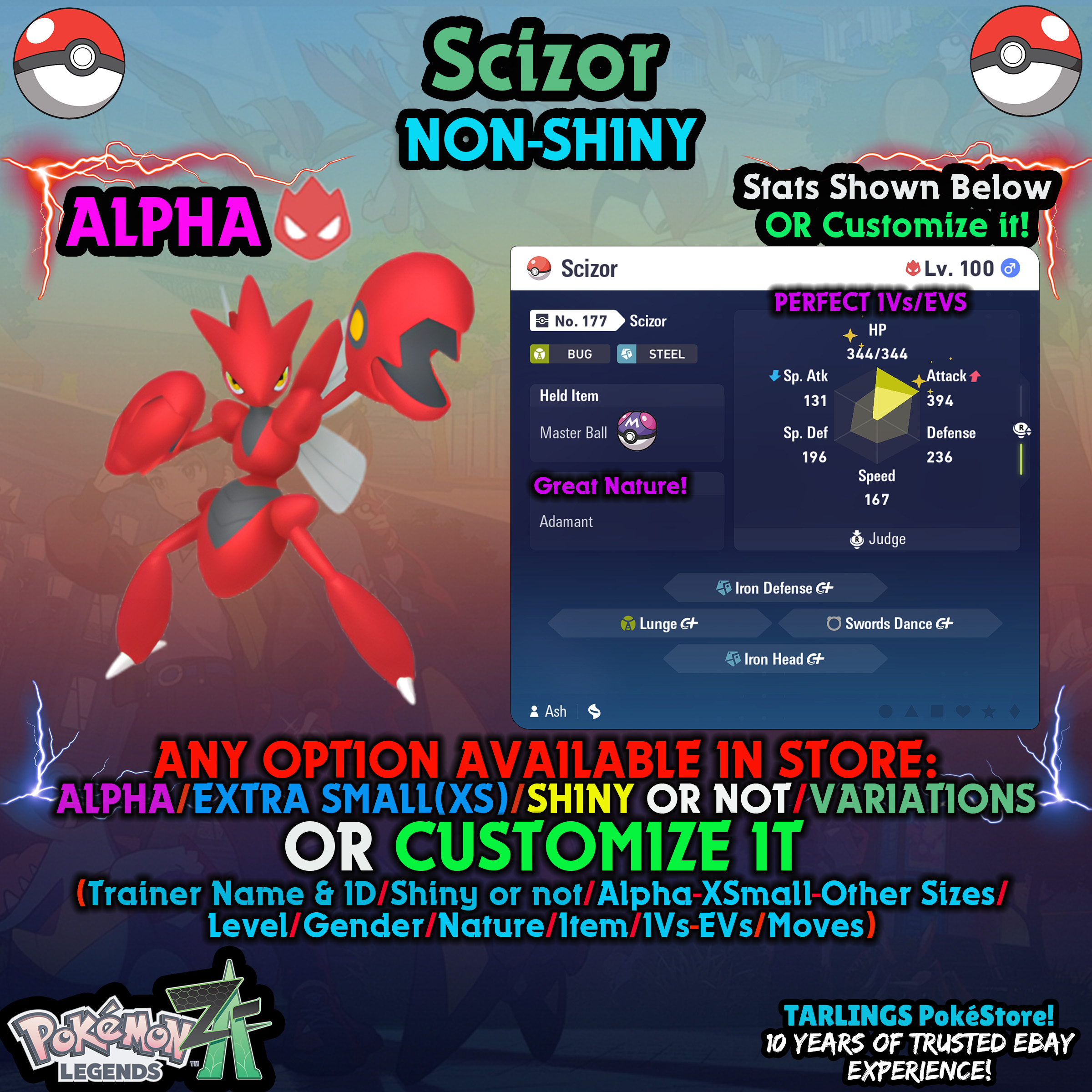Pokemon Leggende ZA π Scizor - SHINY/NON/ALPHAS/XS/BUNDLE β¨ O PERSONALIZZATO β¨ - Foto 11 di 20