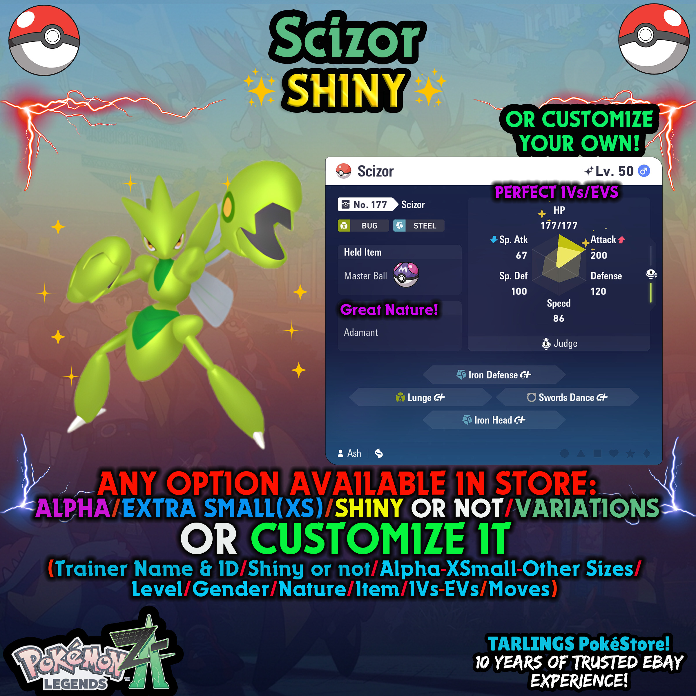 Pokemon Leggende ZA π Scizor - SHINY/NON/ALPHAS/XS/BUNDLE β¨ O PERSONALIZZATO β¨ - Foto 7 di 20